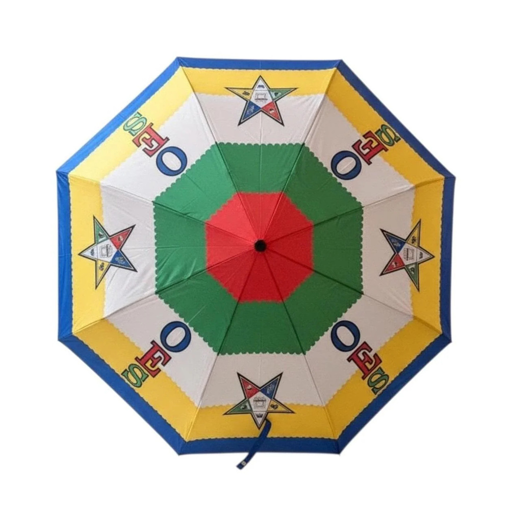 Order of the Eastern Star Folding Umbrella | Colorful Travel Umbrella